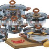 Bakelite Handle of Stainless Steel Wholesale Cooking Pots and Pans for Sale