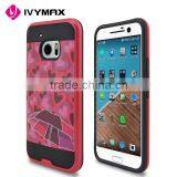 Beautiful Love Heart Pattern Design Brushed Texture pc Matte Phone Case for HTC M10 Phone Accessories Supplier's Choice