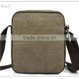 Hot Sale Durable Canvas Shoulder Bag Genuine Leather Messenger Bag Manufacturer in Guangzhou thumbnail-5