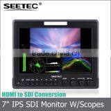 7 Inch Sdi Hdmi Lcd Monitor Professional Full hd for Dslr Kits Film Shooting Waveform Vector Scope