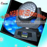 led stage light 36x10w RGBW4in1 led zoom moving wash light with dmx control