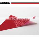 Temper Evident VOID Label Material Non Residue