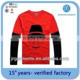 Garment Factory Direct Kid's CVC Fabric Crewneck Long Sleeve T Shirt Basic T Shirts Any Color Available thumbnail-1
