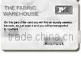 4 Inch Coated Barcode Back Card
