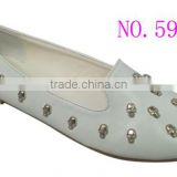 Comfortable new style lady flat shoe with skull