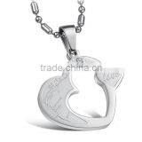 Stainless Steel Pendant Our Best Friend Forever Broken Heart Pendant thumbnail-3