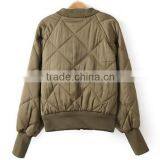 Japanese Cotton Padded Quilted Jacket, 100% Polyester Suede American Ma1 Plain Wholesale Html Custom Satin Bomber Jacket Woman thumbnail-2