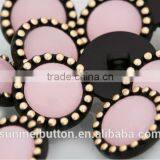 Fancy Opal Color Acrylic Rhinestone Covered Plastic Shank Button thumbnail-3