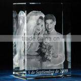 pure crystal wedding invatation for 3d laser gift engraved (R-0098))