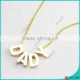 Dady Aphabet Letter Initial Necklace thumbnail-1