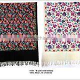 Wool Shawls501 B, Aari Embroidery thumbnail-1