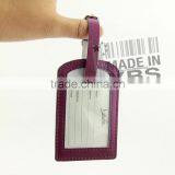 Custom Logo Blank Leather Luggage Tag thumbnail-3