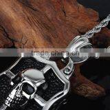 Stainless Steel Skull Shield Pendant Jewelry thumbnail-5