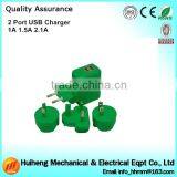 High Quality 2 Port USB Charger With AU / EU / UK / US Plug thumbnail-3