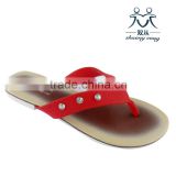 2016girl dress flip flop lady slipper with rhinestone for beach