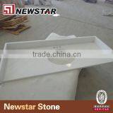 Newstar White Quartz Bathroom Vanity Tops