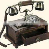 Antique Retro Corded Telephone Decorative Vintage Home Phone For Gift thumbnail-1