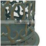 Antique Small Green Golden Brush Tealight Candle Holder Lantern thumbnail-5