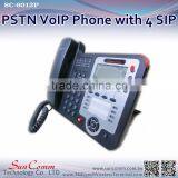 SC-6012P With 4 SIP Line Both VoIP and PSTN Networking PSTN IP Phone thumbnail-1