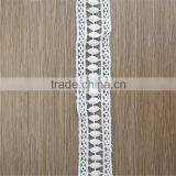 Cheap Embroidery Trim Lace Wholesale 100% Cotton Lace Trim for Dresses/Curtains thumbnail-1