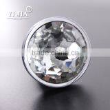 Zinc Alloy Vintage Drawer Handles Cabinet Lock Glass Knob