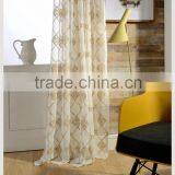 European style online hot sale product Polycotton ground fabric interior window curtain