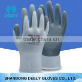 13 Gauge Nylon Knit Smooth Nitrile Palm Coating gloves / Industry Gloves / safety gloves