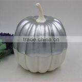 Artificial Silvery Pumpkin Fake Pumpkins for Halloween Carve and Decorate thumbnail-2