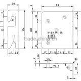 Furniture Bed Connecting Fittings Metal Bed Rail Connector Brackets thumbnail-2