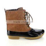 Women's Lace Up Winter Bean Boots thumbnail-3
