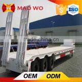 Hot Sale 60 Tons Dimensions Tri-axle Semi Low Bed Truck Trailer thumbnail-1