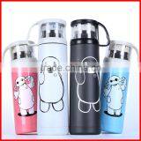 350ml/500ml Stainless Steel Vacuum Cup Transparent Lid 1314 Lovers Creative Bottles OEM Welcome thumbnail-1