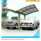 China steel structure carports garages with polycarbonate roof for sale