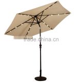 10 feet parasol outdoor garden patio umbrella solar powered LED light