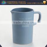Wholesale Blue Ceramic Pitcher for Watering Flower Cheap Price thumbnail-1