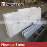 Marble Carrara Tiles Cut Into Marble Countertop thumbnail-1