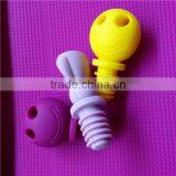 Trade Assurance Cheap Price Smile Face Silicone Wine Glass Bottle Stopper Beer Plug thumbnail-1
