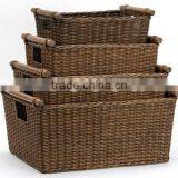 Wholesale Wicker Cane Magzine CD Baskets thumbnail-1