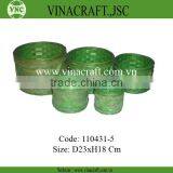 Storage Bamboo Basket Set of 5