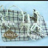 Grey Cotton&paper Rope Rectangle Small Women Bags Brand Name thumbnail-1