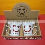 High Quality Promotional Logo Printed Ceramic French Coffee Cups thumbnail-2