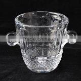 Unique Machine Made Embossing Glass Ice Bucket thumbnail-1