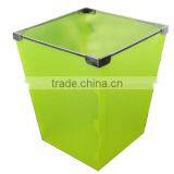 Easy Assembly Plastic Trash Can With Metal Edge thumbnail-2