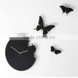 Black Acrylic Butterfly Wall Clock thumbnail-1