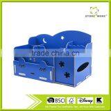 Wooden DIY Makeup Organizer Cosmetic Organizer Jewelry and Cosmetic Storage Display Boxes thumbnail-2