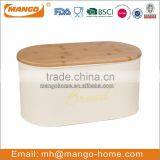 Wooden Cutting Board Cover Metal Kitchen Bread Bin thumbnail-2
