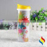 16oz PP Plastic Inner and PS Outside Insulated Coffee Travel Mug thumbnail-4