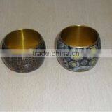 Napkin Rings Brass Hand Crafted thumbnail-1