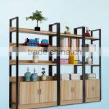 Cheap Wood Melamine Bookcases Bookshelves With Ladder thumbnail-4