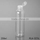 250ml Best Sellers Hot Product Round Shoulders Hot Fill Pet Bottle Flip Cap Cosmetic Shampoo Cleaser Plastic Bottle Cost Price thumbnail-3